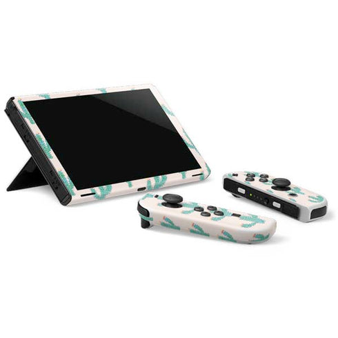Bouffants and Broken Hearts Cacti 3 Nintendo Switch OLED (2021) Skin